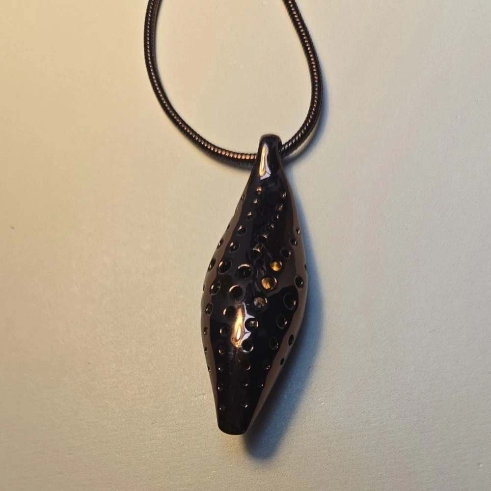 Deep Bronze Tom Binns Scent Pendant Necklace